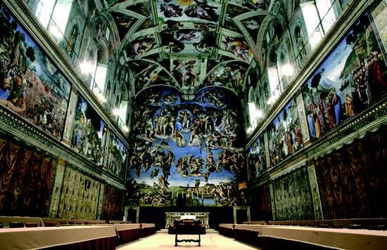 米开朗基罗的天顶壁画——《创世纪》和《末日的审判》