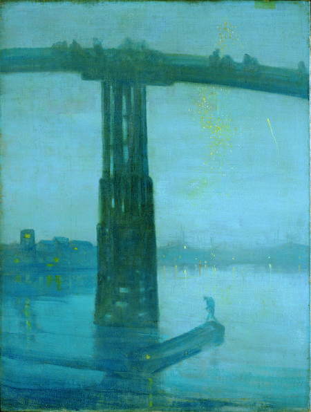 惠斯勒作品《Nocturne: Blue and Gold—Old Battersea Bridge》