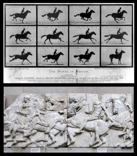 电影术的马VS帕特农浮雕的马：运动的神话