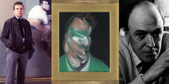 弗朗西斯·培根、《卢西安·弗洛伊德头部习作》及罗尔德·达尔