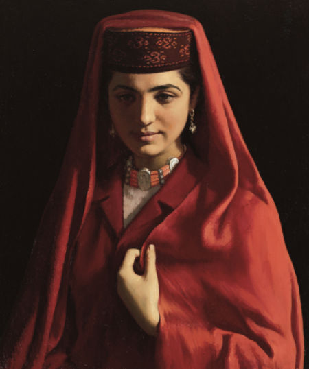 靳尚谊 塔吉克新娘 60 cm×50 cm 1983年