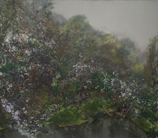 《春溪》油彩 画布，115x120cm    