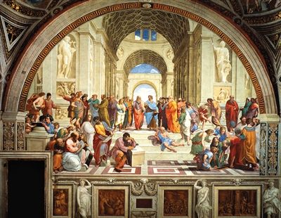 西方美术史之壁画篇 《雅典学院》“私货”入画彰显人文精神