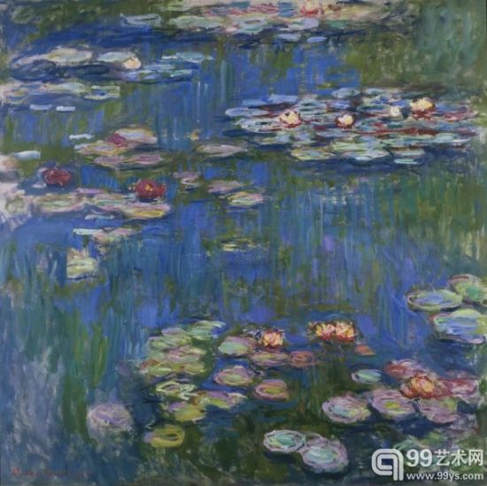 莫奈标志性作品《睡莲》（Water Lilies）