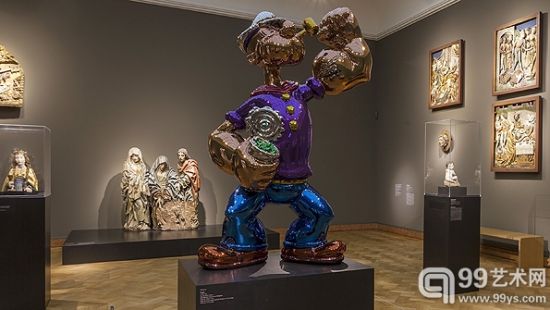 杰夫·昆斯雕塑《大力水手》（Popeye）