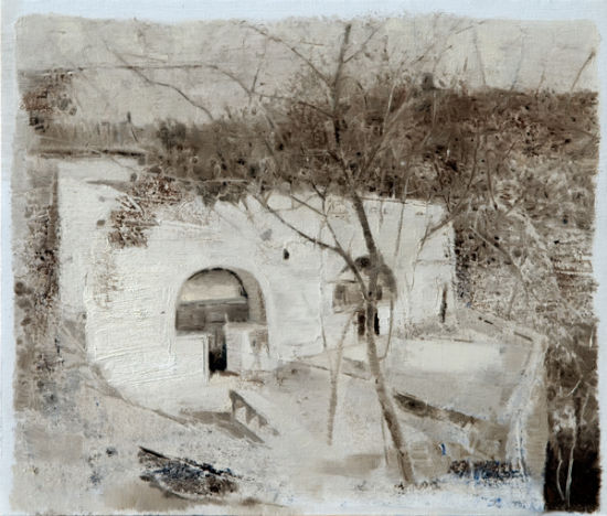 山西后沟风景之五 60X70cm 2013年 陆志坚