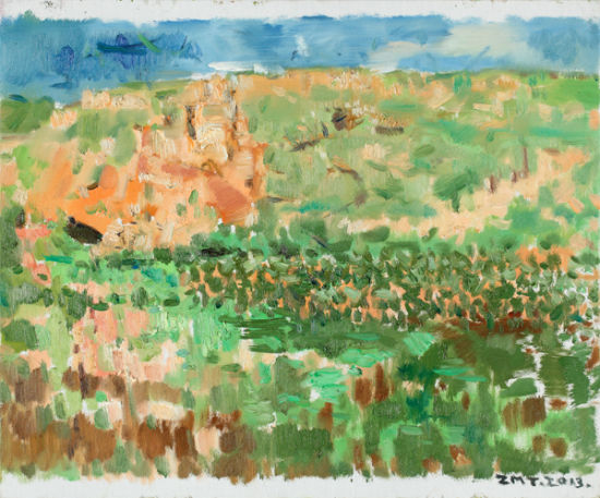 心中的渴求 布面油画 60X70cm 2013 朱明弢