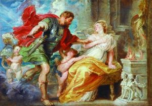 鲁本斯油画《战神马尔斯与瑞亚·西尔维亚》