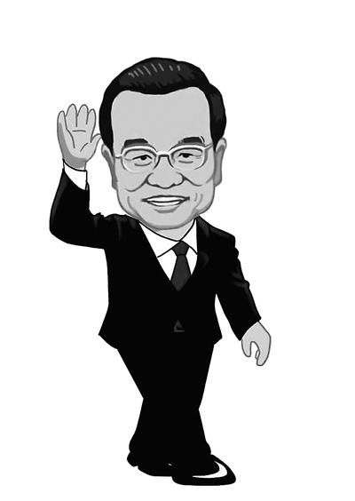 市民创作的李克强漫画像