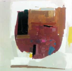 闫振铎《窑洞》　　这张创作于1999年的抽象作品参加过包括第三届中国北京国际美术双年展在内的多次展览。闫振铎从上世纪80年代后期就开始酝酿并处于“抽象-表现”风格, 对大的块面和大的色彩关系非常敏感，研究的目标是如何在整体和谐的色调中保留鲜活的色彩印象而不失之于单调，堪称色彩表现力和形式构成方面的典范。