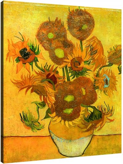 梵高 《花瓶与15朵向日葵》 764×592厘米 布面油画