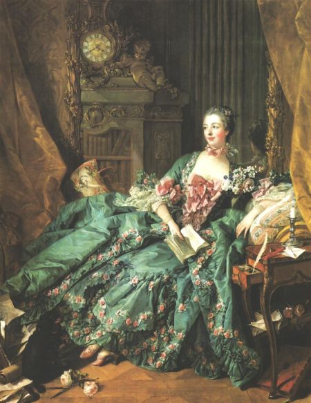 布歇画的最出彩这幅《蓬帕杜尔夫人》肖像