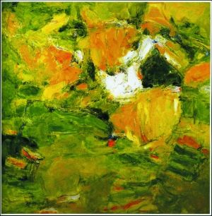 何坚宁 　　《阳光作品NO.7》 　　2011年 　　200cmx200cm 　　布面油画