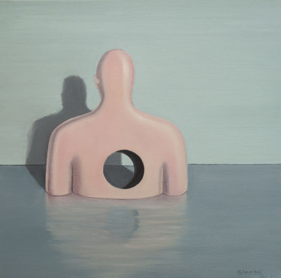 赵海 面壁15分钟 布面油画 108X108cm 2013.7