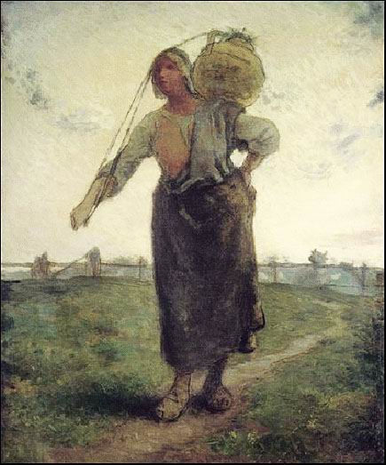 让·弗朗索瓦·米勒《诺曼底的挤牛奶女工》