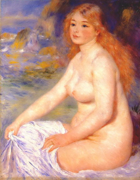 威廉·阿道夫·布格罗 《坐姿裸女》 1884 年。