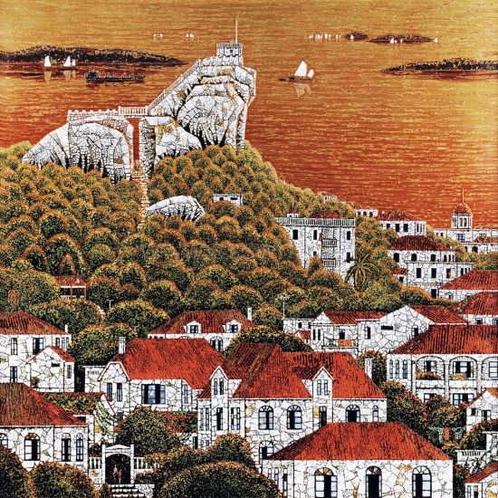 郑修钤《鼓浪屿》，60×60cm 福建东南2013秋拍