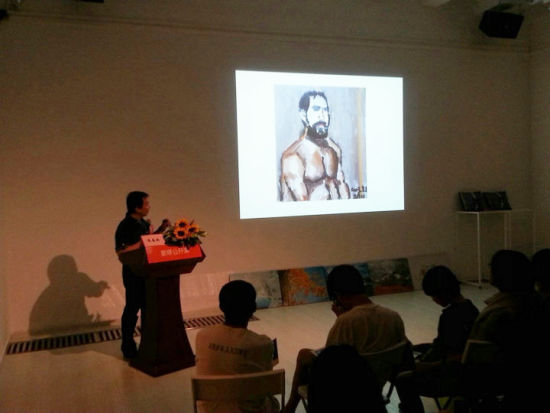 艺术朱春林在公开课现场