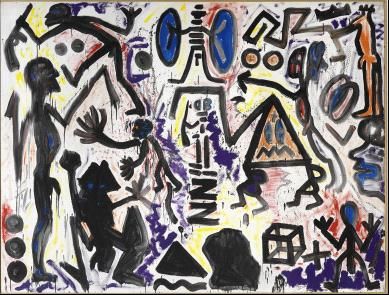 《无题》，A·R·彭克，1982年，布面丙烯，255 × 335 cm