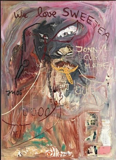 《外国佬》，乔纳森·米斯，2006年，布面油彩，260 × 185 cm