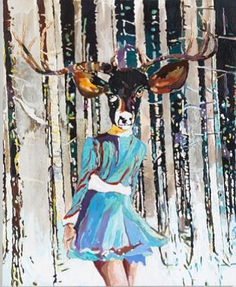 《破晓》，科妮莉亚·史莱姆，2009年，混合材料，220 × 180 cm