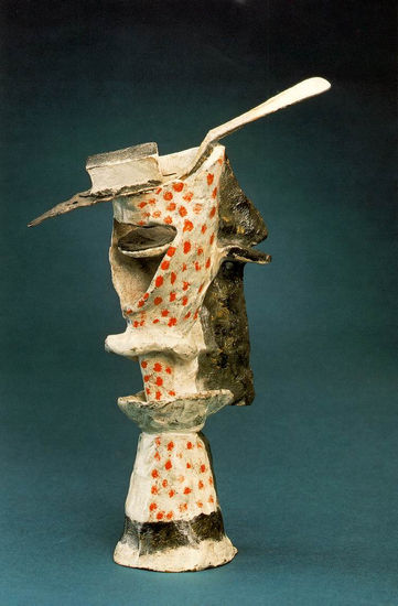 毕加索雕塑作品《一杯苦艾酒》（1914）