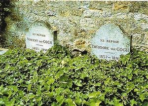 在梵高与其弟弟提奥的合葬墓前加歇医生种植了常春藤，一百多年来，无数次的枯萎与新生，那些常春藤仍然枝繁叶茂。