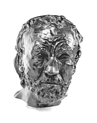 罗丹雕塑《断鼻人》