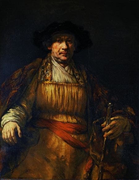 伦勃朗，《自画像》，1658年，布面油画，133.6×103.8厘米，现藏于纽约弗里克美术馆