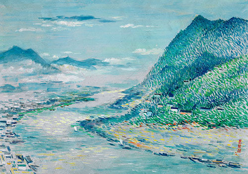 Lot7533 周碧初 三峡雨烟 油彩画布 65×93cm 1983年 成交价（含佣金）：805,000元