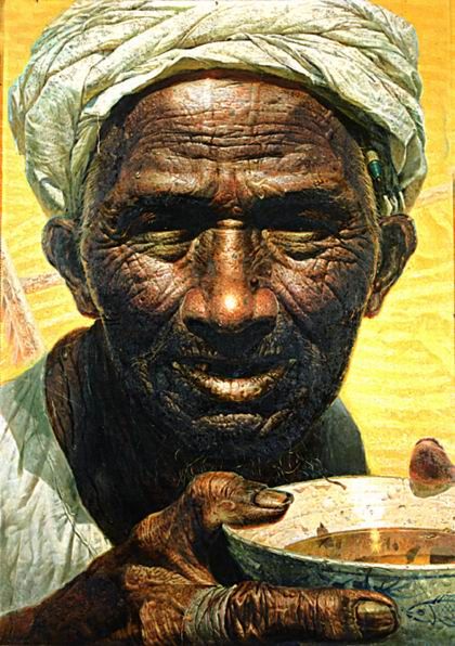 罗中立的油画《父亲》