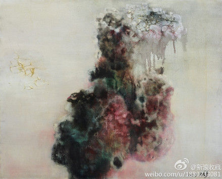 周春芽《石头与鸟》155万落槌