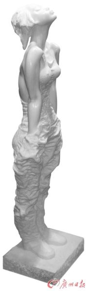 钟志源《清风》汉白玉雕塑