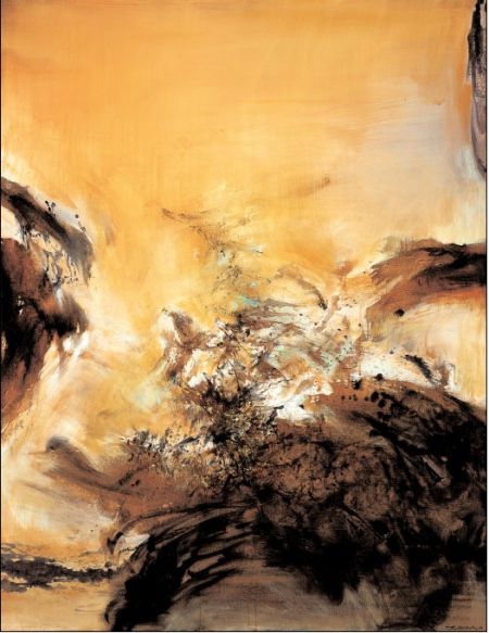 赵无极 116 x 89cm 布上油画 1975年