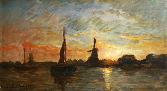 多德雷赫特的日落