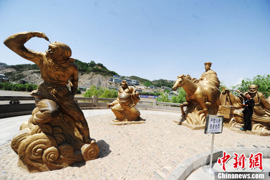 兰州的唐僧师徒取经雕塑