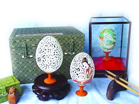 蛋雕工艺品