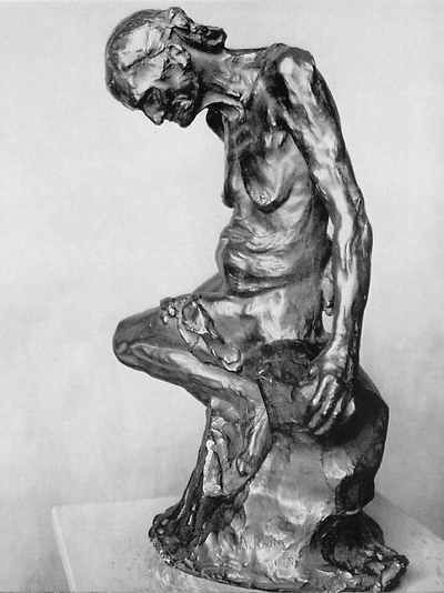 罗丹的雕塑作品《老妓女》