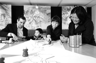 展览特别为儿童设计了游戏。