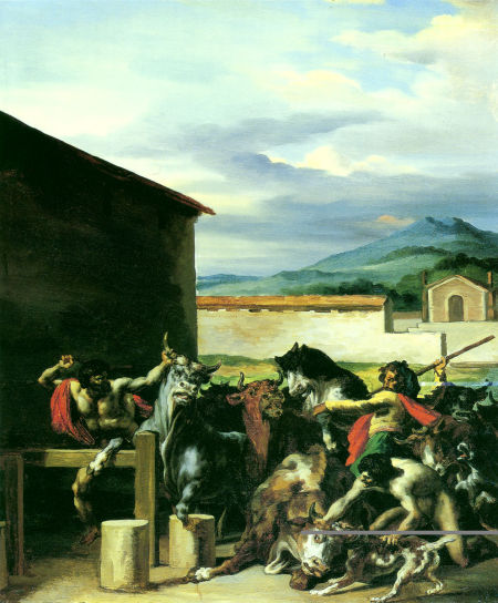 席里柯的油画《牛市》