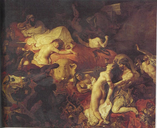 油画：萨达那培拉斯之死