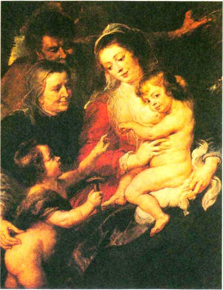 鲁本斯：《圣家族》