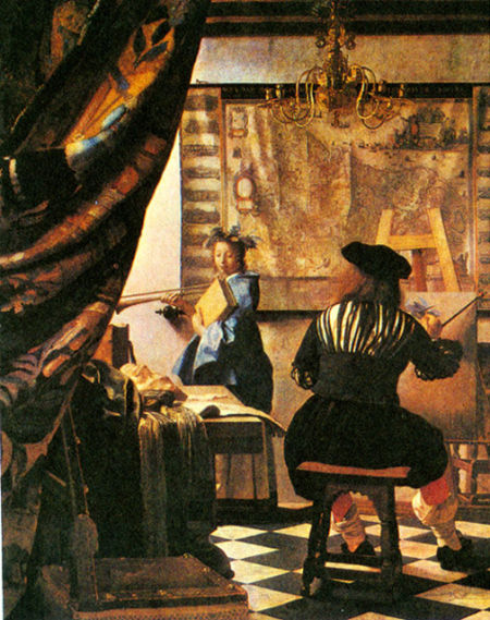 维米尔 《画室里的画家》 