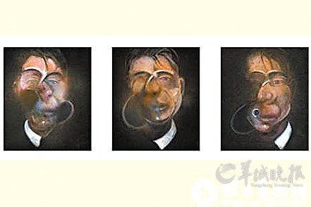佛朗西斯·培根1980年作品《三幅自画像习作》
