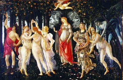 　春（油画） 203×314厘米 1482年 桑德罗·波提切利 乌菲齐美术馆藏