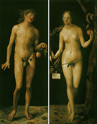 丢勒的《亚当和夏娃》