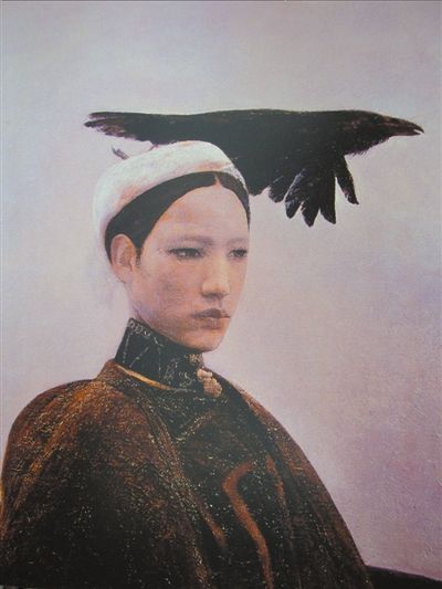 《乌鸦是美丽的》布面油画1988年作 荣宝斋（上海）供图