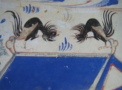 西魏第285窟斗鸡图