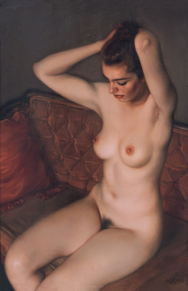 陈丹青《女人体》，油画，1992年作 新浪收藏配图