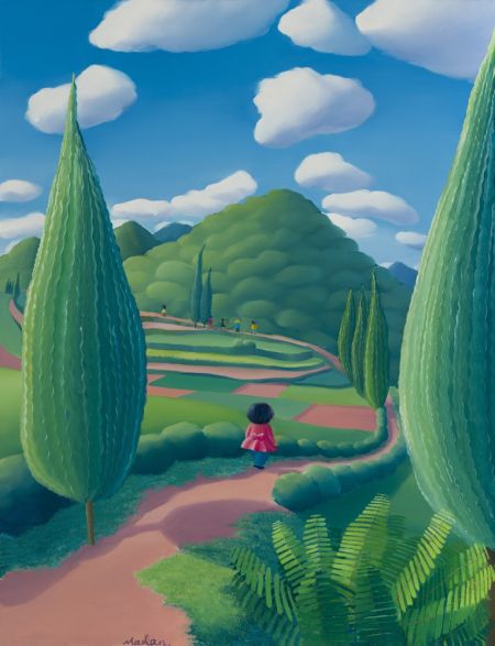 暖丘—远游 Warm mound—Travel 130×100cm 布面油画Oil on canvas 2011